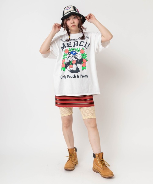 RNA(アールエヌエー)の「M2682 PINKMOTEL モモクマプリントTEE(Tシャツ/カットソー・レディース・アッシュグレー/ブラック/ホワイト/ピンク・MEDIUM)」の19枚目の写真