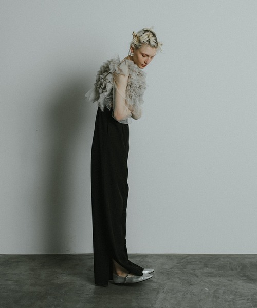 et.UNiVER(エトユニベール)の「Noir glitter pants set(パンツドレス・レディース・チャコール/ブラック×ベージュ/ブラウン・SMALL/MEDIUM/LARGE)」の7枚目の写真