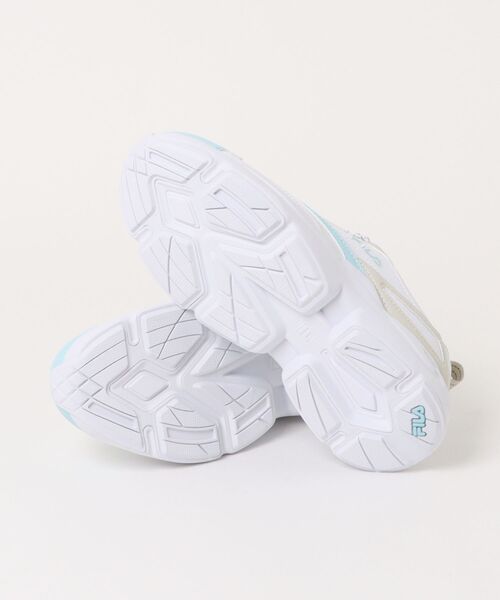 FILA（フィラ）の「【FILA】厚底スニーカー RAYRUN V2（スニーカー・レディース・ホワイト×ブルー・23.0cm/23.5cm/24.0cm/24.5cm/25.0cm）」の2枚目の写真