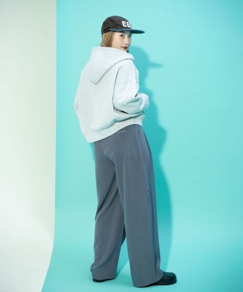 JEANASIS(ジーナシス)の「【ひろみ企画】ストライプパンツ/664280(スラックス・レディース・グレー/ブラウン/ベージュ・MEDIUM/LARGE)」の8枚目の写真