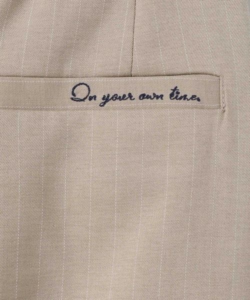 JEANASIS(ジーナシス)の「【ひろみ企画】ストライプパンツ/664280(スラックス・レディース・グレー/ブラウン/ベージュ・MEDIUM/LARGE)」の4枚目の写真