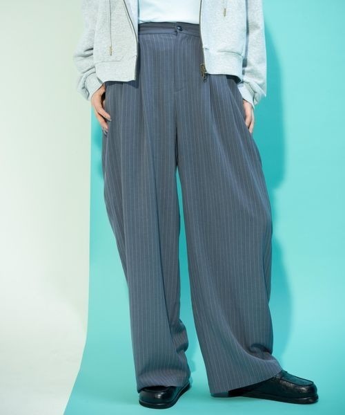 JEANASIS(ジーナシス)の「【ひろみ企画】ストライプパンツ/664280(スラックス・レディース・グレー/ブラウン/ベージュ・MEDIUM/LARGE)」の11枚目の写真