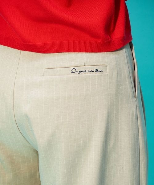 JEANASIS(ジーナシス)の「【ひろみ企画】ストライプパンツ/664280(スラックス・レディース・グレー/ブラウン/ベージュ・MEDIUM/LARGE)」の21枚目の写真