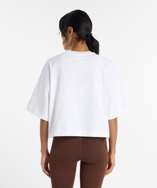 NEW BALANCE（ニューバランス）の「ウォーターカラーマルチボクシーTシャツ（Tシャツ/カットソー・レディース・ブラック/ホワイト・SMALL/MEDIUM/LARGE/X-LARGE）」の4枚目の写真
