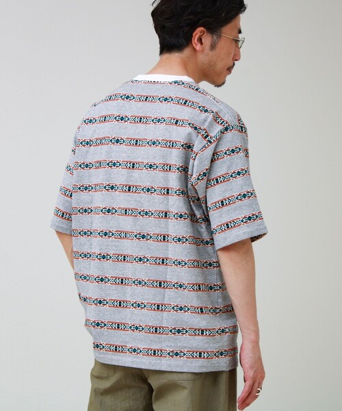 PENDLETON(ペンドルトン)の「【PENDLETON/ペンドルトン】Jacquard Tee(Tシャツ/カットソー・メンズ・ライトブルー/ピンク/オフホワイト・L/M)」の11枚目の写真