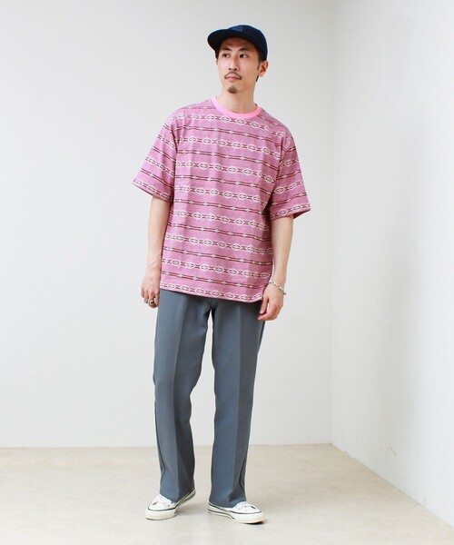 PENDLETON(ペンドルトン)の「【PENDLETON/ペンドルトン】Jacquard Tee(Tシャツ/カットソー・メンズ・ライトブルー/ピンク/オフホワイト・L/M)」の9枚目の写真