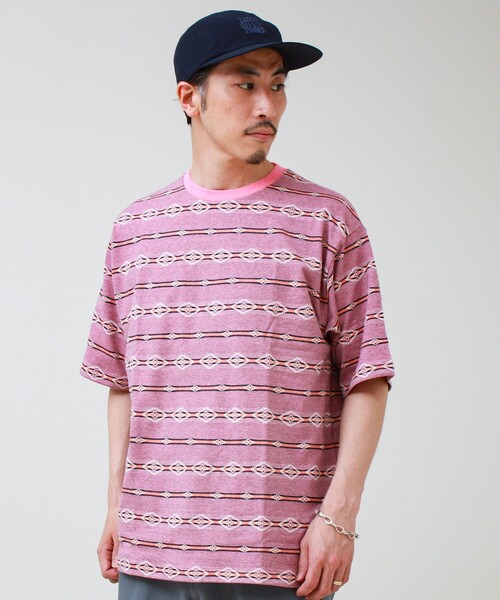 PENDLETON(ペンドルトン)の「【PENDLETON/ペンドルトン】Jacquard Tee(Tシャツ/カットソー・メンズ・ライトブルー/ピンク/オフホワイト・L/M)」の8枚目の写真