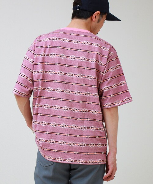 PENDLETON(ペンドルトン)の「【PENDLETON/ペンドルトン】Jacquard Tee(Tシャツ/カットソー・メンズ・ライトブルー/ピンク/オフホワイト・L/M)」の6枚目の写真
