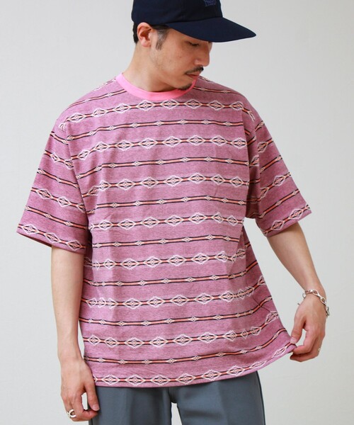 PENDLETON(ペンドルトン)の「【PENDLETON/ペンドルトン】Jacquard Tee(Tシャツ/カットソー・メンズ・ライトブルー/ピンク/オフホワイト・L/M)」の5枚目の写真