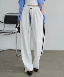[ 接触冷感 ] M L サイドラインひんやりスウェットパンツ