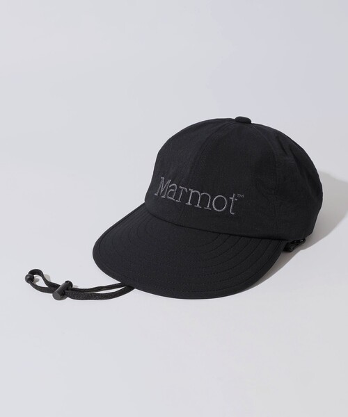 MARMOT(マーモット)の「【City Ambient Products別注】Marmot:〈撥水〉DotAir(R) LONG BILL CAP(キャップ・メンズ・ネイビー/ブラック・ONE SIZE)」の2枚目の写真
