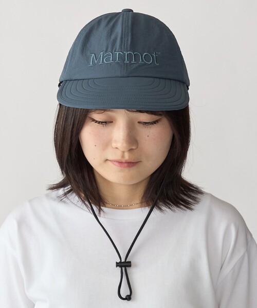 MARMOT(マーモット)の「【City Ambient Products別注】Marmot:〈撥水〉DotAir(R) LONG BILL CAP(キャップ・メンズ・ネイビー/ブラック・ONE SIZE)」の5枚目の写真