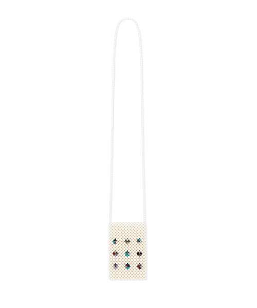 SUNLOVE（サンラブ）の「Beads Mini Bag（ショルダーバッグ・レディース・ブラック/アイボリー・FREE）」の2枚目の写真