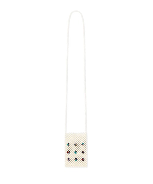SUNLOVE（サンラブ）の「Beads Mini Bag（ショルダーバッグ・レディース・ブラック/アイボリー・FREE）」の6枚目の写真