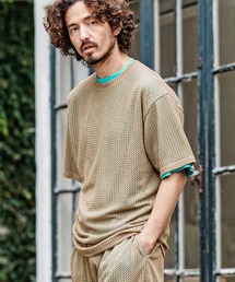 mt10483- Russell Layered Short Sleeve Cut sew レイヤードTシャツ(S66626cmb)