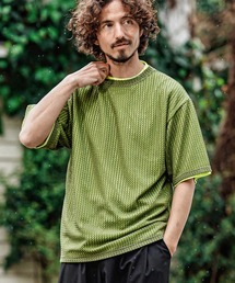 mt10483- Russell Layered Short Sleeve Cut sew レイヤードTシャツ(S66626cmb)