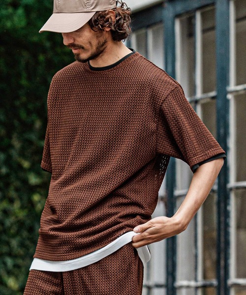 CAMBIO(カンビオ)の「mt10483- Russell Layered Short Sleeve Cut sew レイヤードTシャツ(S66626cmb)(Tシャツ/カットソー・メンズ・オリーブ/ブラック/ベージュ/ブラウン・L/M/S)」の14枚目の写真