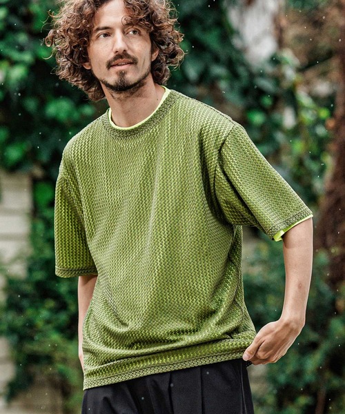 CAMBIO(カンビオ)の「mt10483- Russell Layered Short Sleeve Cut sew レイヤードTシャツ(S66626cmb)(Tシャツ/カットソー・メンズ・オリーブ/ブラック/ベージュ/ブラウン・L/M/S)」の17枚目の写真