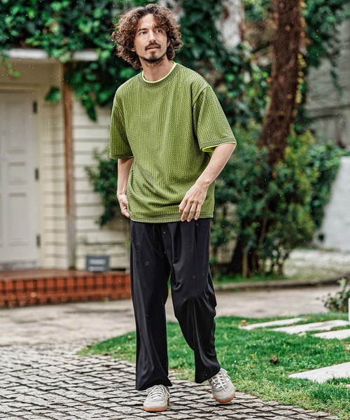 CAMBIO(カンビオ)の「mt10483- Russell Layered Short Sleeve Cut sew レイヤードTシャツ(S66626cmb)(Tシャツ/カットソー・メンズ・オリーブ/ブラック/ベージュ/ブラウン・L/M/S)」の19枚目の写真