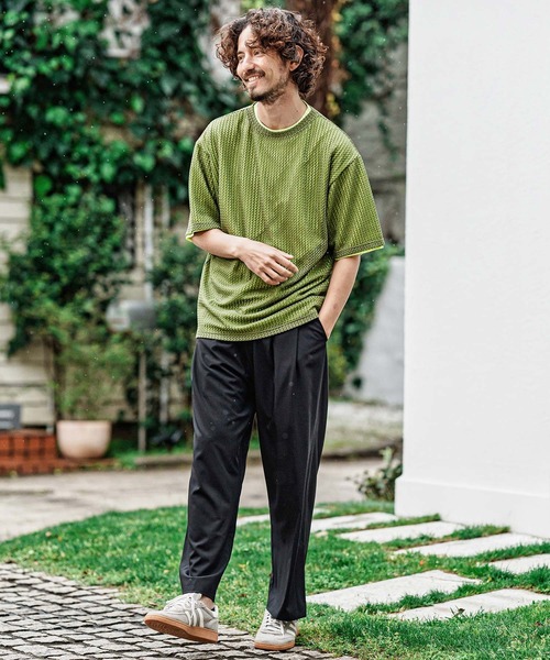 CAMBIO(カンビオ)の「mt10483- Russell Layered Short Sleeve Cut sew レイヤードTシャツ(S66626cmb)(Tシャツ/カットソー・メンズ・オリーブ/ブラック/ベージュ/ブラウン・L/M/S)」の20枚目の写真
