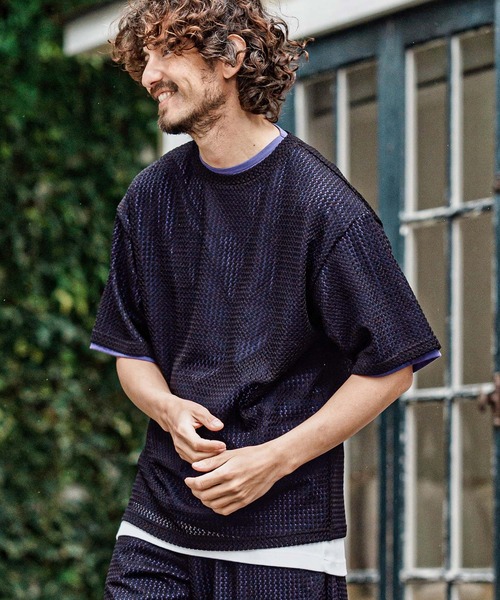 CAMBIO(カンビオ)の「mt10483- Russell Layered Short Sleeve Cut sew レイヤードTシャツ(S66626cmb)(Tシャツ/カットソー・メンズ・オリーブ/ブラック/ベージュ/ブラウン・L/M/S)」の22枚目の写真