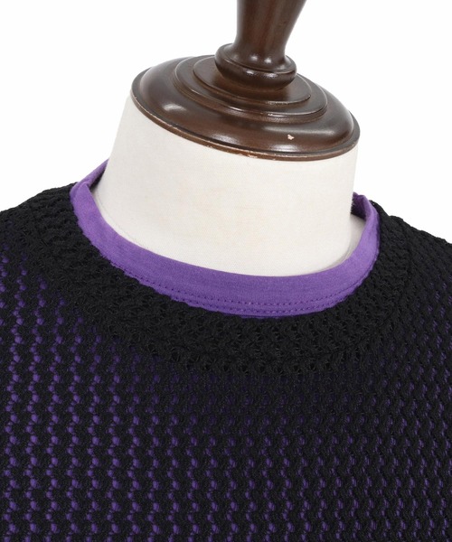 CAMBIO(カンビオ)の「mt10483- Russell Layered Short Sleeve Cut sew レイヤードTシャツ(S66626cmb)(Tシャツ/カットソー・メンズ・オリーブ/ブラック/ベージュ/ブラウン・L/M/S)」の8枚目の写真