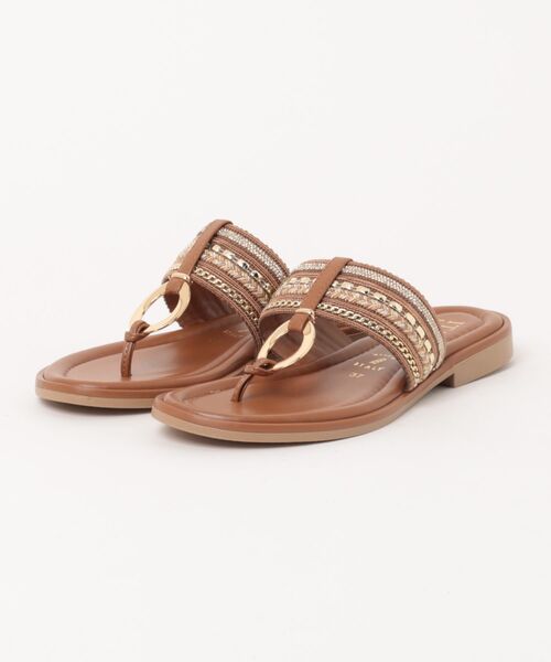 ITALIAN SHOEMAKERS（イタリアンシューメーカー）の「【ITALIAN SHOEMAKERS】マルチアクセントトングサンダル(962331)（サンダル・レディース・ネイビー/アイボリー/ブラウン・35/37/36/38）」の6枚目の写真
