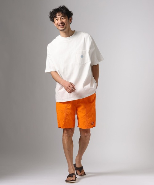 BAYFLOW(ベイフロー)の「SNOWワンポイントTシャツ(Tシャツ/カットソー・メンズ・セージグリーン/オフホワイト/グレー/ピンク・MEDIUM/LARGE)」の5枚目の写真