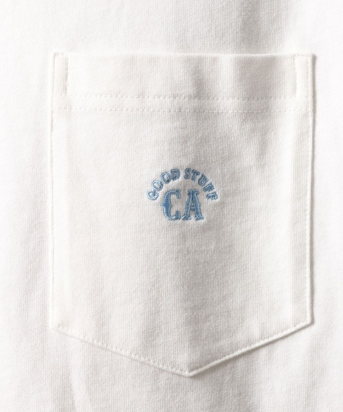 BAYFLOW(ベイフロー)の「SNOWワンポイントTシャツ(Tシャツ/カットソー・メンズ・セージグリーン/オフホワイト/グレー/ピンク・MEDIUM/LARGE)」の6枚目の写真