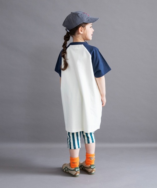 DRC branshes(ディーアールシーブランシェス)の「【WEB限定/DRC】ラグラン半袖ワンピース(ワンピース・キッズ・サックスブルー/アイボリー/その他1/チャコールグレー・100/120/150/130/140/110)」の19枚目の写真