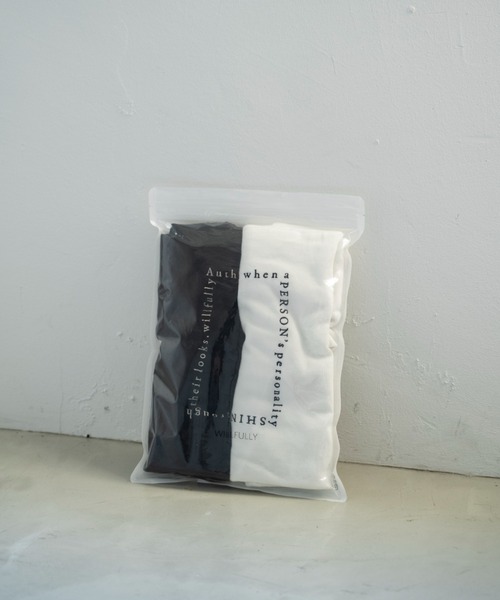 WILLFULLY(ウィルフリー)の「embroidery square logo pack T-shirt(Tシャツ/カットソー・レディース・ホワイト×ブラック・FREE)」の17枚目の写真
