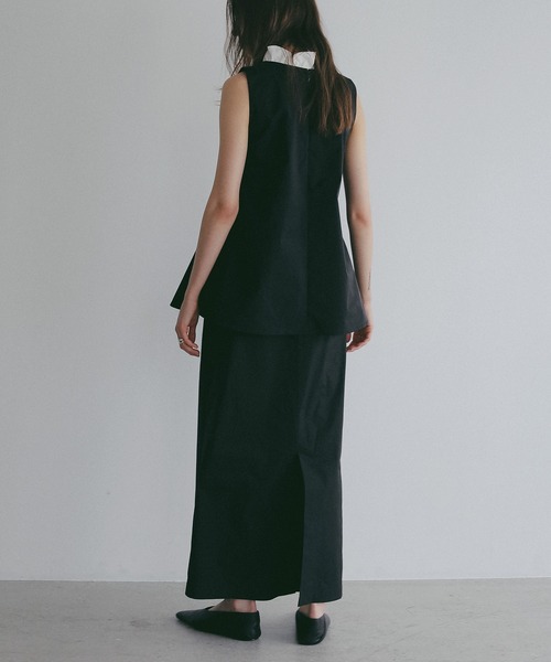 MANOF(マノフ)の「V NECK TOPS SET UP(ワンピース・レディース・ブラック/アイボリー・S/M)」の7枚目の写真