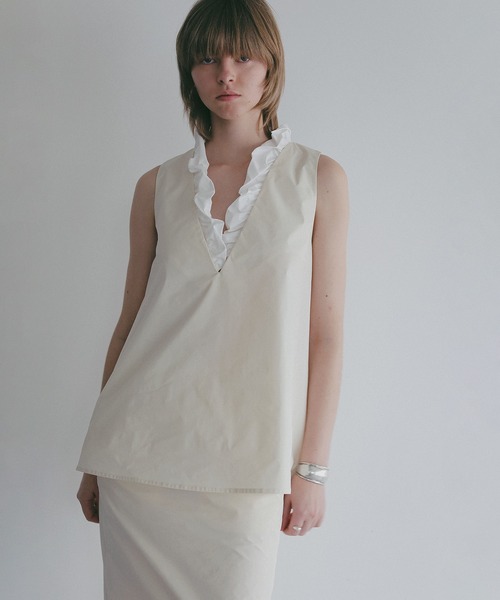 MANOF(マノフ)の「V NECK TOPS SET UP(ワンピース・レディース・ブラック/アイボリー・S/M)」の15枚目の写真