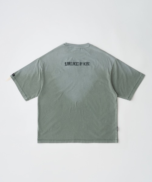 ADAM PATEK(アダムパテック)の「ADAMPATEK/noise aging T/プリントエイジング加工Tシャツ(AP2614024)(Tシャツ/カットソー・レディース・ホワイト/グリーン/ピンク/ブラック・2/1)」の5枚目の写真