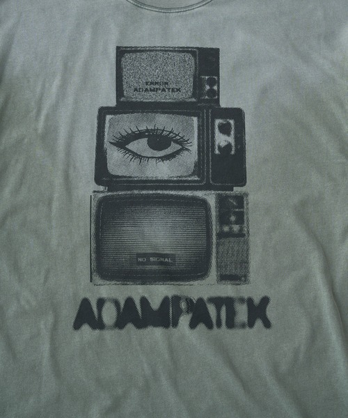 ADAM PATEK(アダムパテック)の「ADAMPATEK/noise aging T/プリントエイジング加工Tシャツ(AP2614024)(Tシャツ/カットソー・レディース・ホワイト/グリーン/ピンク/ブラック・2/1)」の7枚目の写真