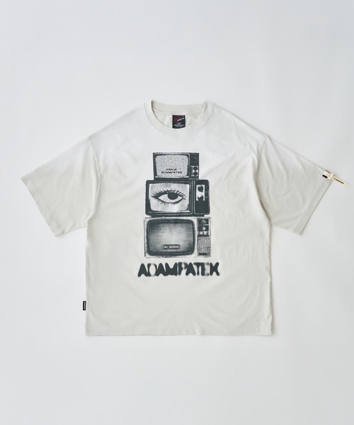 ADAM PATEK(アダムパテック)の「ADAMPATEK/noise aging T/プリントエイジング加工Tシャツ(AP2614024)(Tシャツ/カットソー・レディース・ホワイト/グリーン/ピンク/ブラック・2/1)」の11枚目の写真