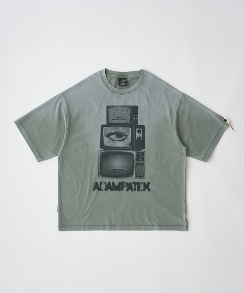 ADAM PATEK(アダムパテック)の「ADAMPATEK/noise aging T/プリントエイジング加工Tシャツ(AP2614024)(Tシャツ/カットソー・レディース・ホワイト/グリーン/ピンク/ブラック・2/1)」の20枚目の写真