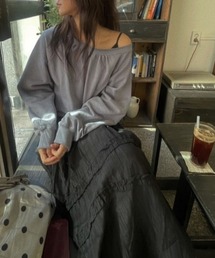 YUGA_YGMC Korean-style Lace and frill layered camisole dress