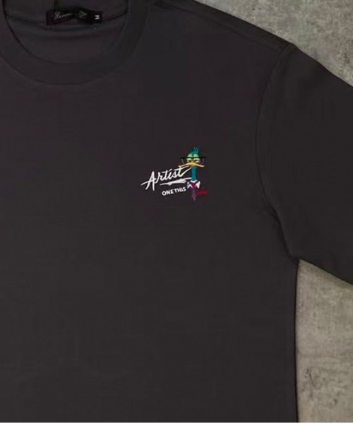 revertical（リバーティカル）の「グラフィックバックプリントTシャツ／ダックイラスト 半袖ルーズT（Tシャツ/カットソー・メンズ・ホワイト/チャコール/ブラック・LARGE/MEDIUM）」の11枚目の写真