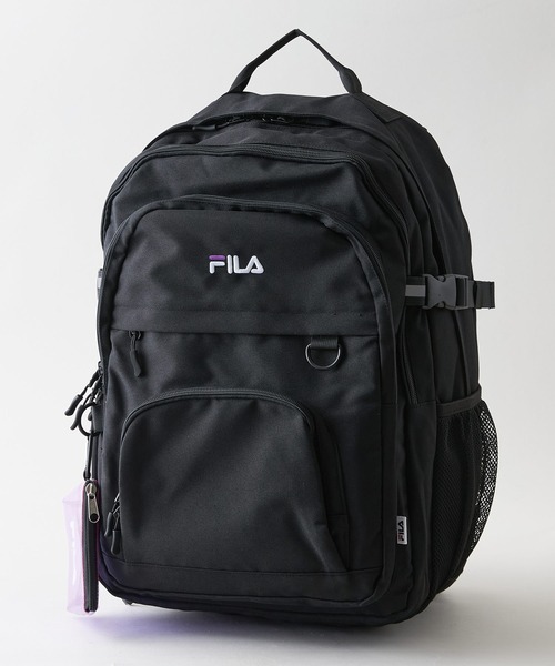FILA（フィラ）の「【FILA/フィラ】【大容量29L A4サイズ対応】クリアポーチ付きバックパック 通勤・通学 PCポケット 部活 韓国ファッション ストリート（バックパック/リュック・メンズ・ブラック/パープル/サックスブルー・FREE）」の19枚目の写真