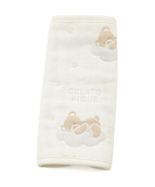 gelato pique(ジェラートピケ)の「【BABY】ドリーミーベア柄6重ガーゼサッキングパッド(抱っこ紐/ベルトカバー/スリング・レディース・アイボリー・F)」の4枚目の写真