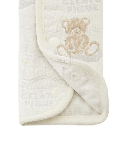 gelato pique(ジェラートピケ)の「【BABY】ドリーミーベア柄6重ガーゼサッキングパッド(抱っこ紐/ベルトカバー/スリング・レディース・アイボリー・F)」の5枚目の写真