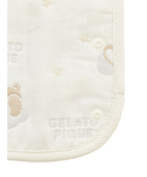 gelato pique(ジェラートピケ)の「【BABY】ドリーミーベア柄6重ガーゼサッキングパッド(抱っこ紐/ベルトカバー/スリング・レディース・アイボリー・F)」の8枚目の写真