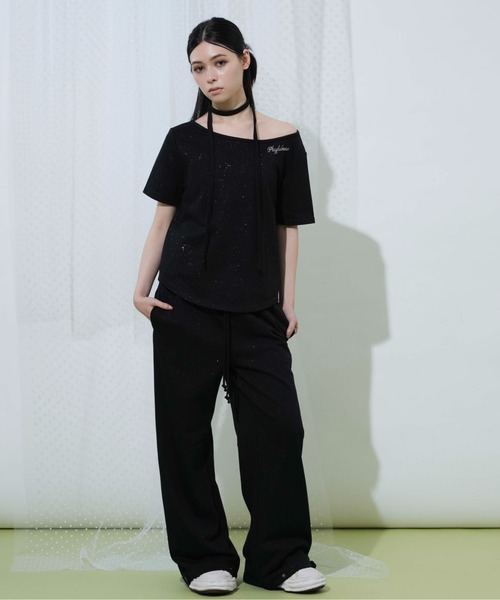 sedacle girl(セダクルガール)の「グリッタータブスウェットパンツ(スウェットパンツ・レディース・チャコールグレー/ブラック/ライトブルー・SMALL/MEDIUM)」の14枚目の写真