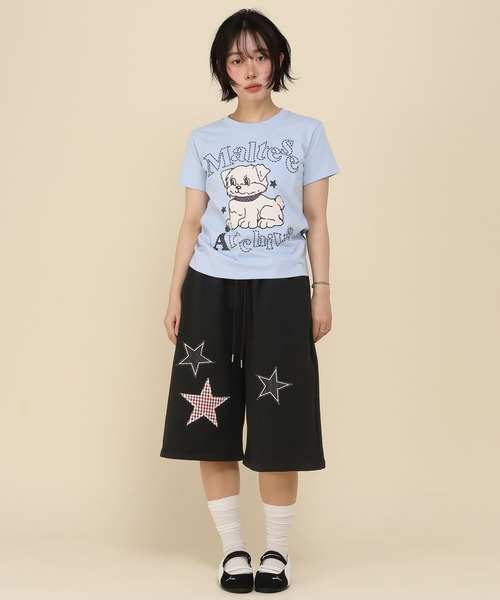 WaiKei（ワイケイ）の「【UNISEX】Wai Kei×ALAND／Aロゴスターバミューダショートパンツ（その他パンツ・レディース・ブラック/ライトグレー・LARGE/MEDIUM）」の5枚目の写真