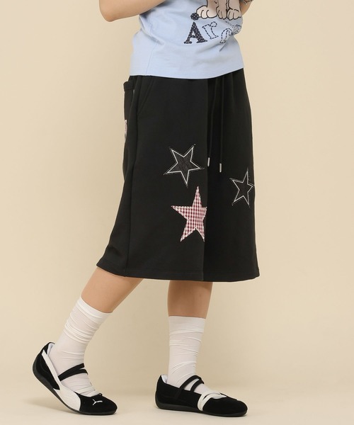 WaiKei（ワイケイ）の「【UNISEX】Wai Kei×ALAND／Aロゴスターバミューダショートパンツ（その他パンツ・レディース・ブラック/ライトグレー・LARGE/MEDIUM）」の8枚目の写真