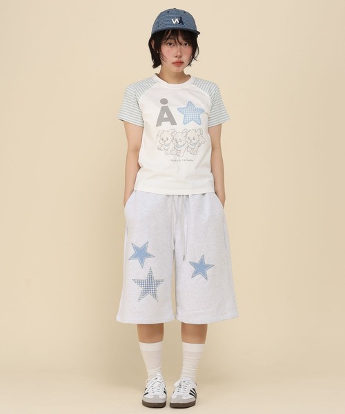 WaiKei（ワイケイ）の「【UNISEX】Wai Kei×ALAND／Aロゴスターバミューダショートパンツ（その他パンツ・レディース・ブラック/ライトグレー・LARGE/MEDIUM）」の14枚目の写真