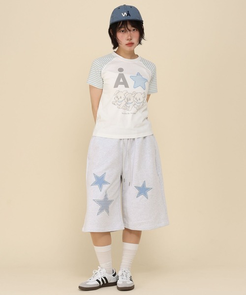WaiKei（ワイケイ）の「【UNISEX】Wai Kei×ALAND／Aロゴスターバミューダショートパンツ（その他パンツ・レディース・ブラック/ライトグレー・LARGE/MEDIUM）」の15枚目の写真