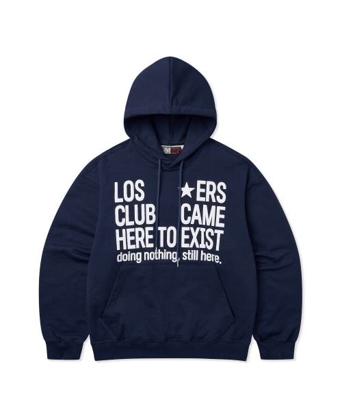 LOSERS CLUB（ルーザーズクラブ）の「エンボグラフィックフードパーカー ネイビー（パーカー・レディース・その他・1/2）」の2枚目の写真