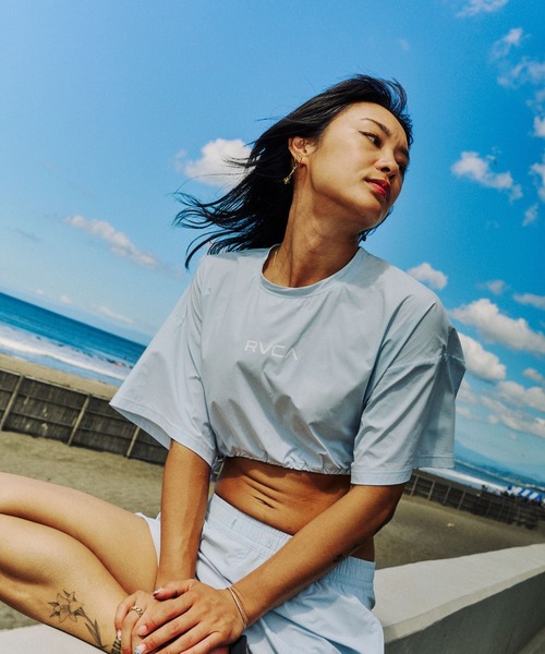 RVCA（ルーカ）の「RVCA ウィメンズ RVCA UTILITY BALLOON FIT SS サーフTシャツ 【2026年春夏モデル】（Tシャツ/カットソー・レディース・ブルー系その他/ブラック・MEDIUM/SMALL）」の2枚目の写真